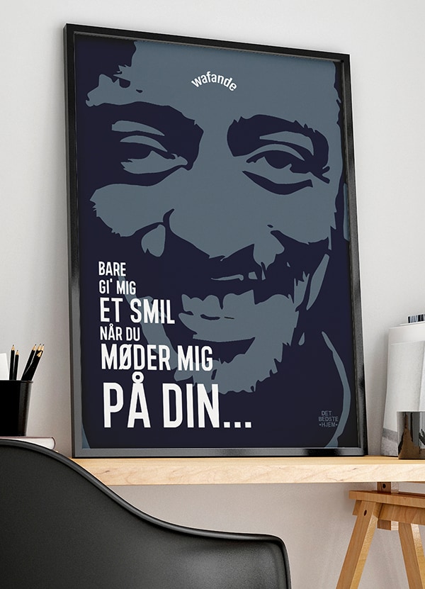 Wafande Plakat Bare Gi Mig Et Smil 21 X 29 A4 Kr 199 -
