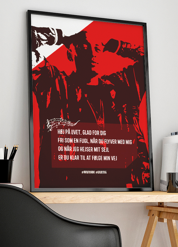 Wafande   Plakat   Uartig   21   X   29        A4    Kr    199  -