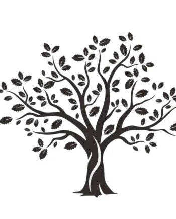 Wallsticker   Med   Et   Stort   Flot   Træ    57x59cm