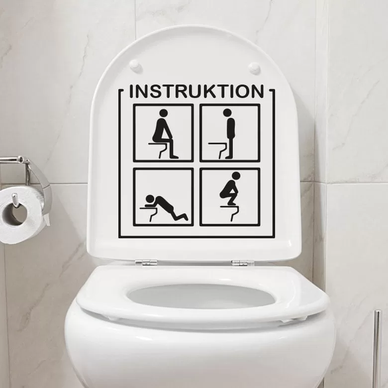Wc   Instruktion   Wallsticker