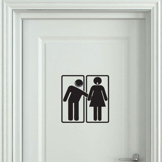 Wc Skilt Lummer Wallsticker