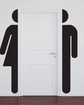 Wc   Skilt   Stort   Wallsticker