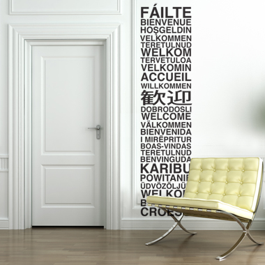 Welcome   Wallsticker   Af   Alan   Smithee    33x138   Cm