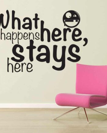 What   Happens   Here    Stays   Here   Wallsticker