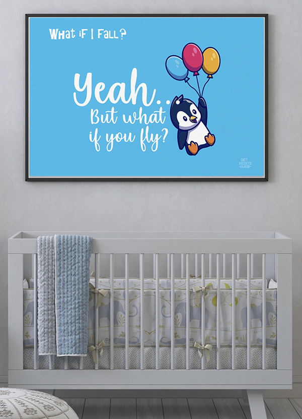 What If I Fall - Plakat 29 X 21 Cm A4 Kr 199 -