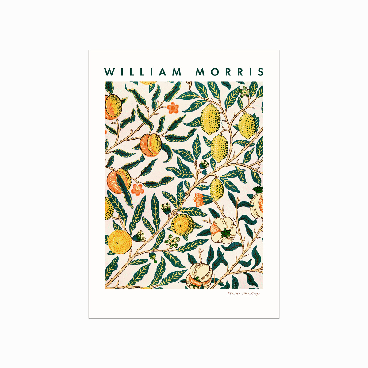 William Morris Plakat Four Fruits Yellow