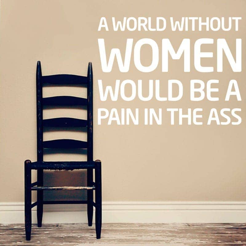 Without   Women   Wallsticker