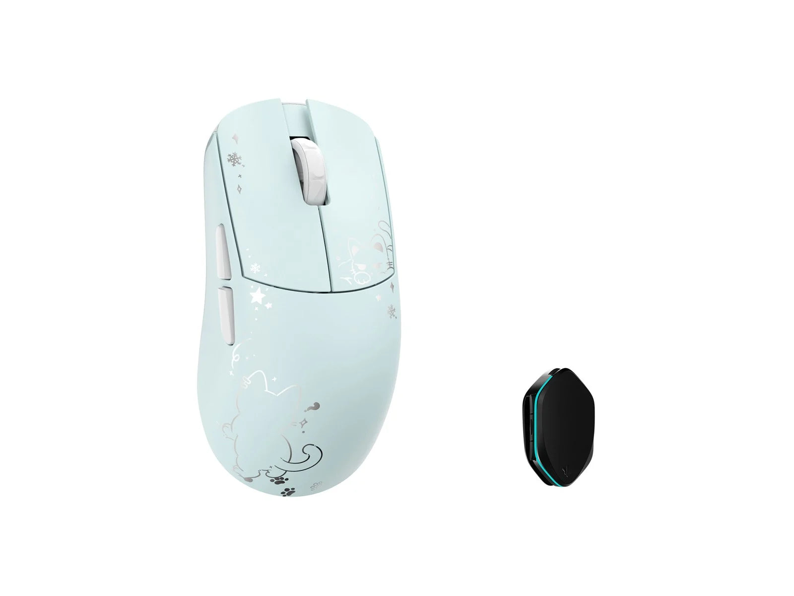 Wlmouse   Ying   Blue   Cat    Omron   Optical    Wireless   8k   Magnesium   Mouse   Mus   Geekd   Dk
