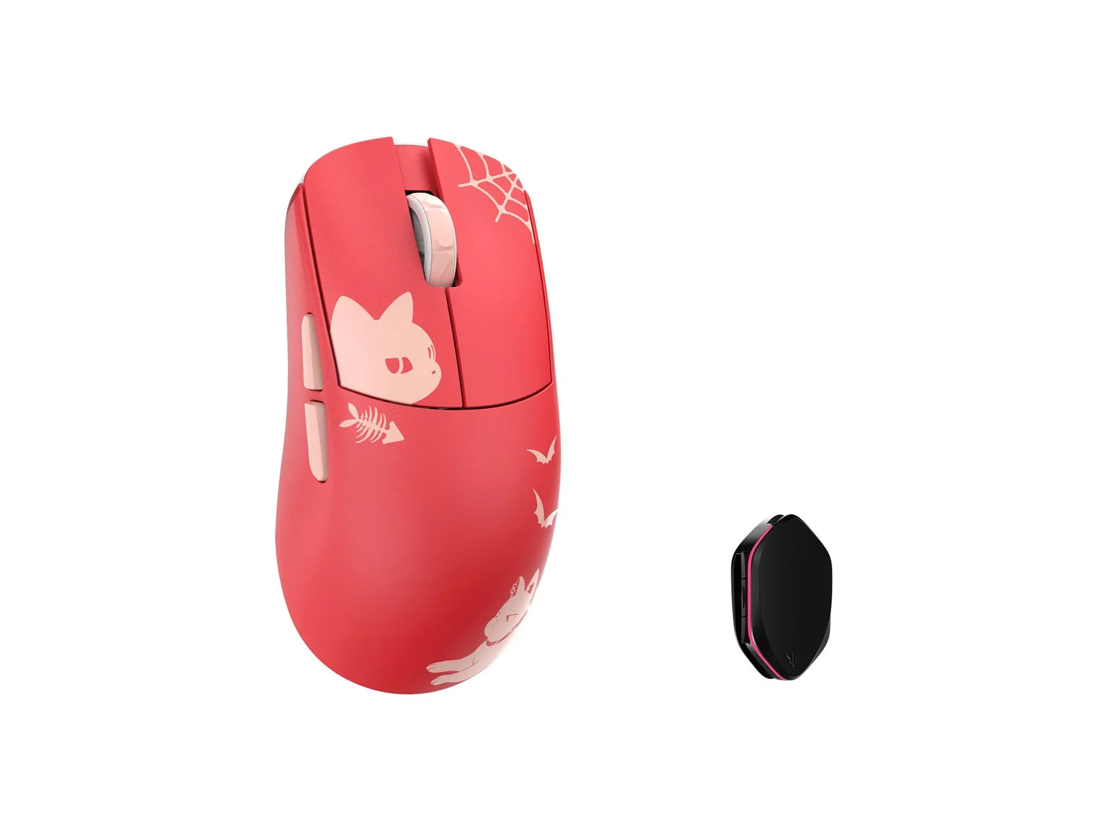 Wlmouse   Ying   Red   Cat    Omron   Optical    Wireless   8k   Magnesium   Mouse   Mus   Geekd   Dk