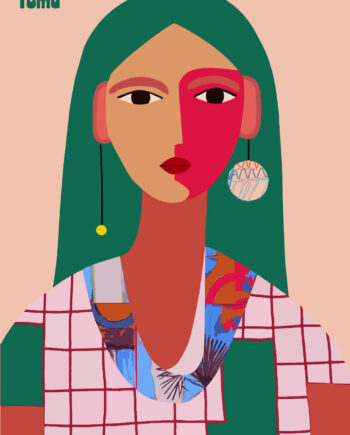 Woman   Green   Hair   Af   Få   Mu   Illustrations