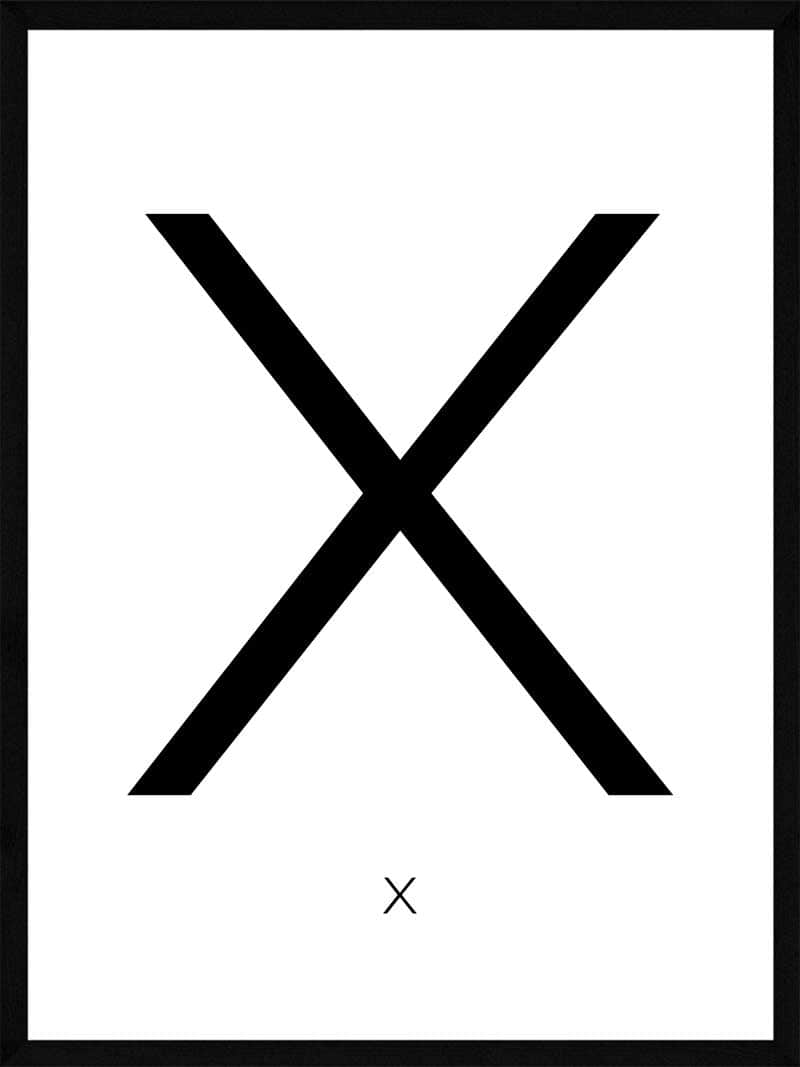 X   Børneplakat