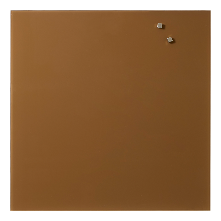 45   X   45   Cm    Brun   Magnetisk   Glastavle