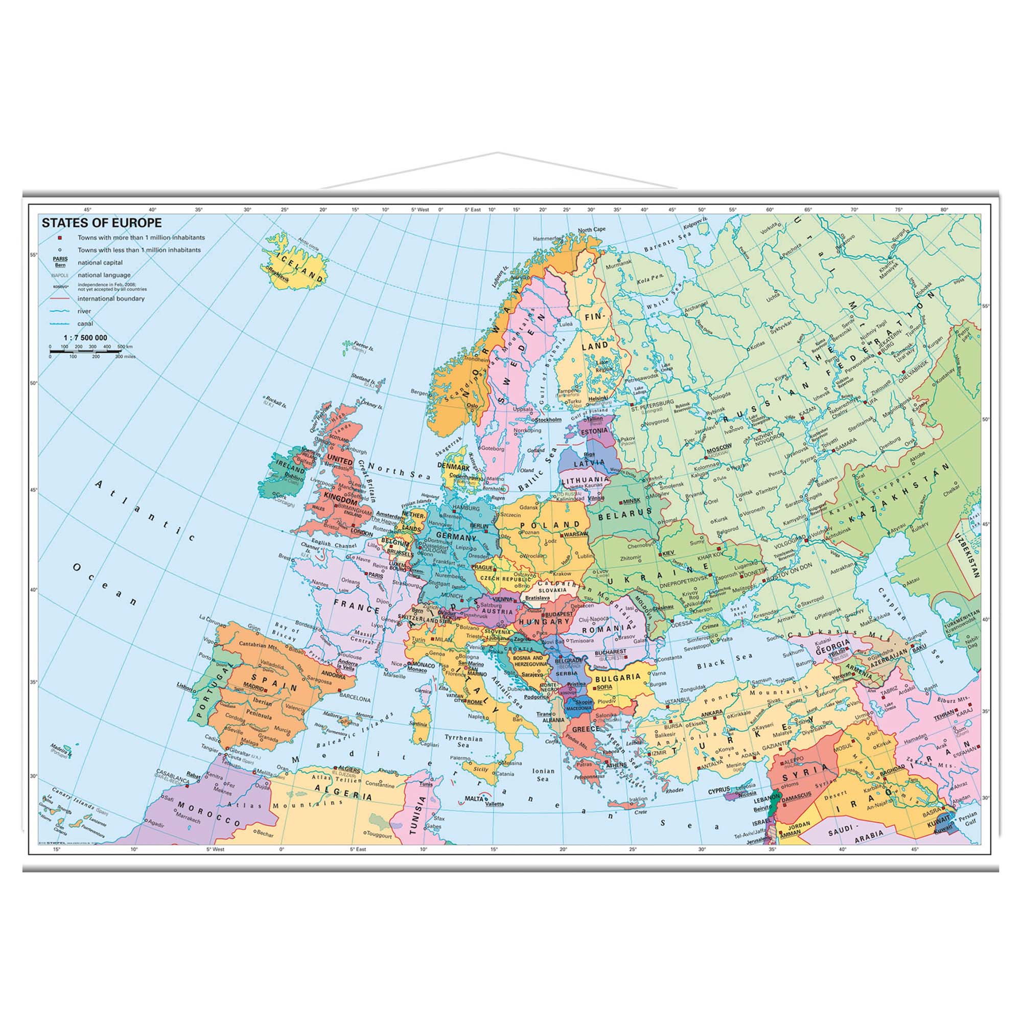 97   X   67   Cm    Europa   Kort