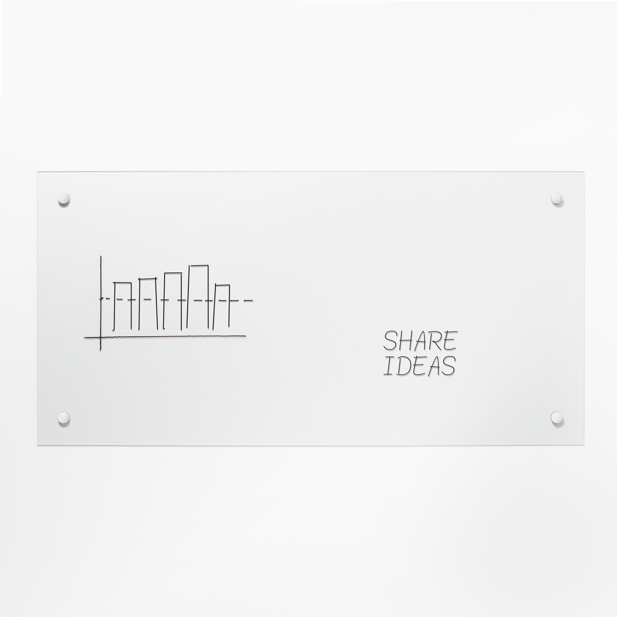 60   X   55   Cm    Frosted   Glastavle   Ikke   Magnetisk