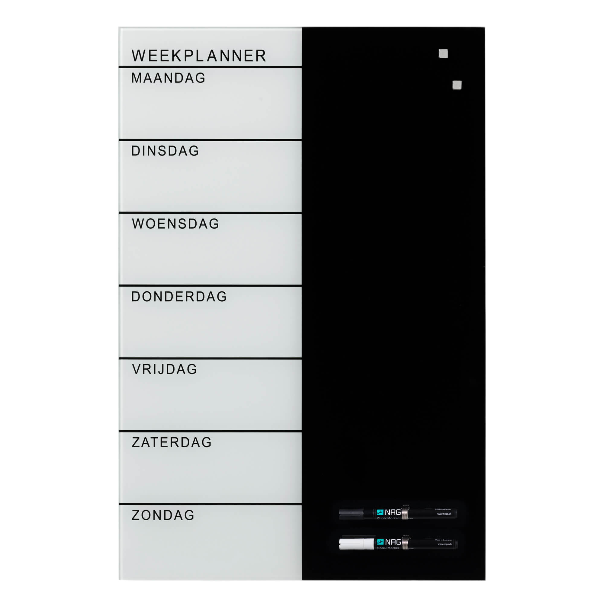 40   X   60   Cm    Glas   Uge   Tavle   Hollandsk