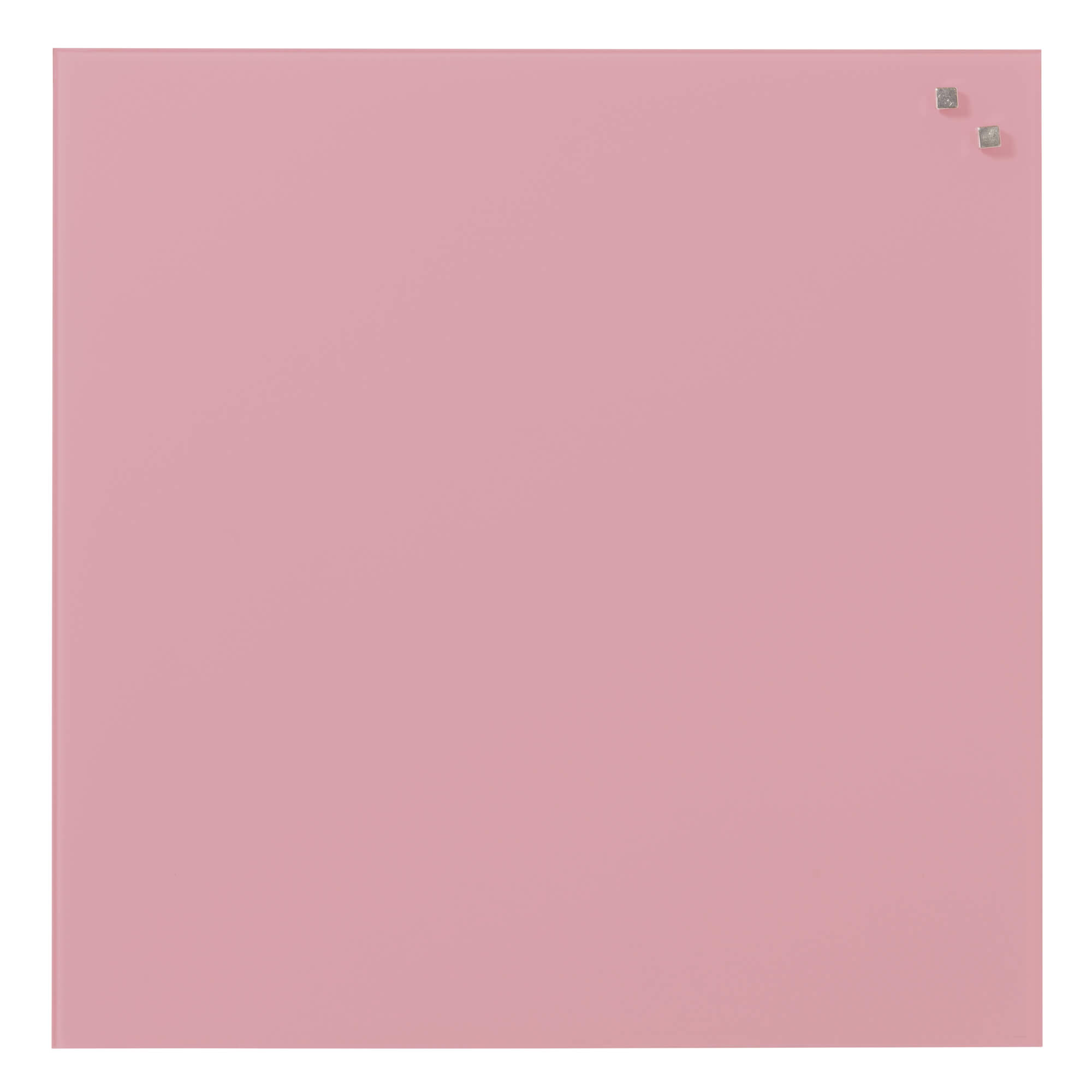 45   X   45   Cm    Lyserød   Magnetisk   Glastavle