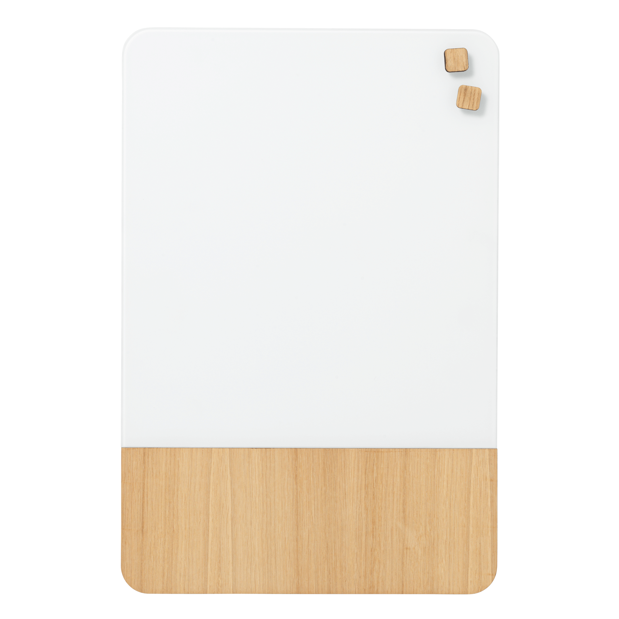 40   X   60   Cm    Mat   Glas   Hvid   Egefiner   Magnetisk   Tavle
