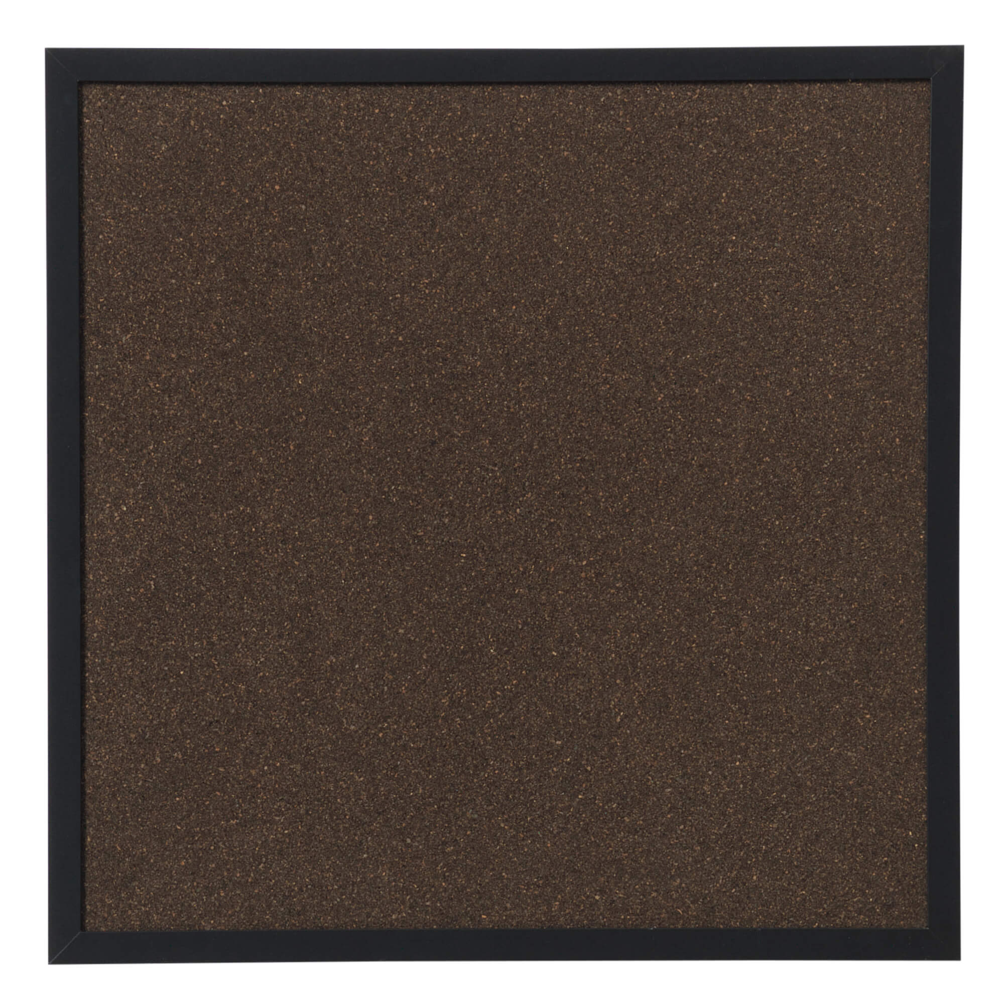 60   X   60   Cm    Mørk   Kork   Opslagstavle   Med   Sort   Ramme