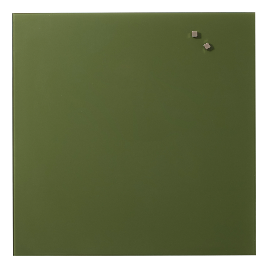 45   X   45   Cm    Mørkegrøn   Magnetisk   Glastavle