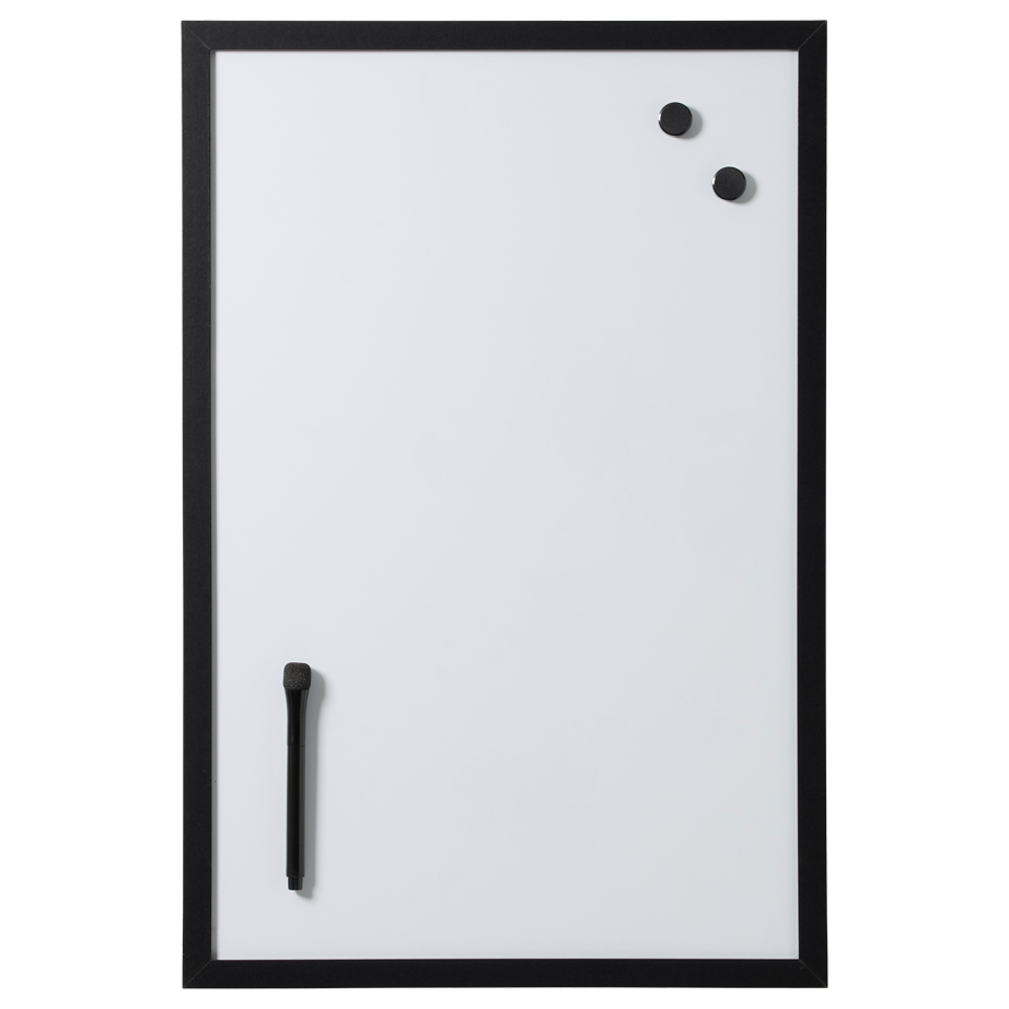60   X   40   Cm    Whiteboard   Med   Sort   Ramme