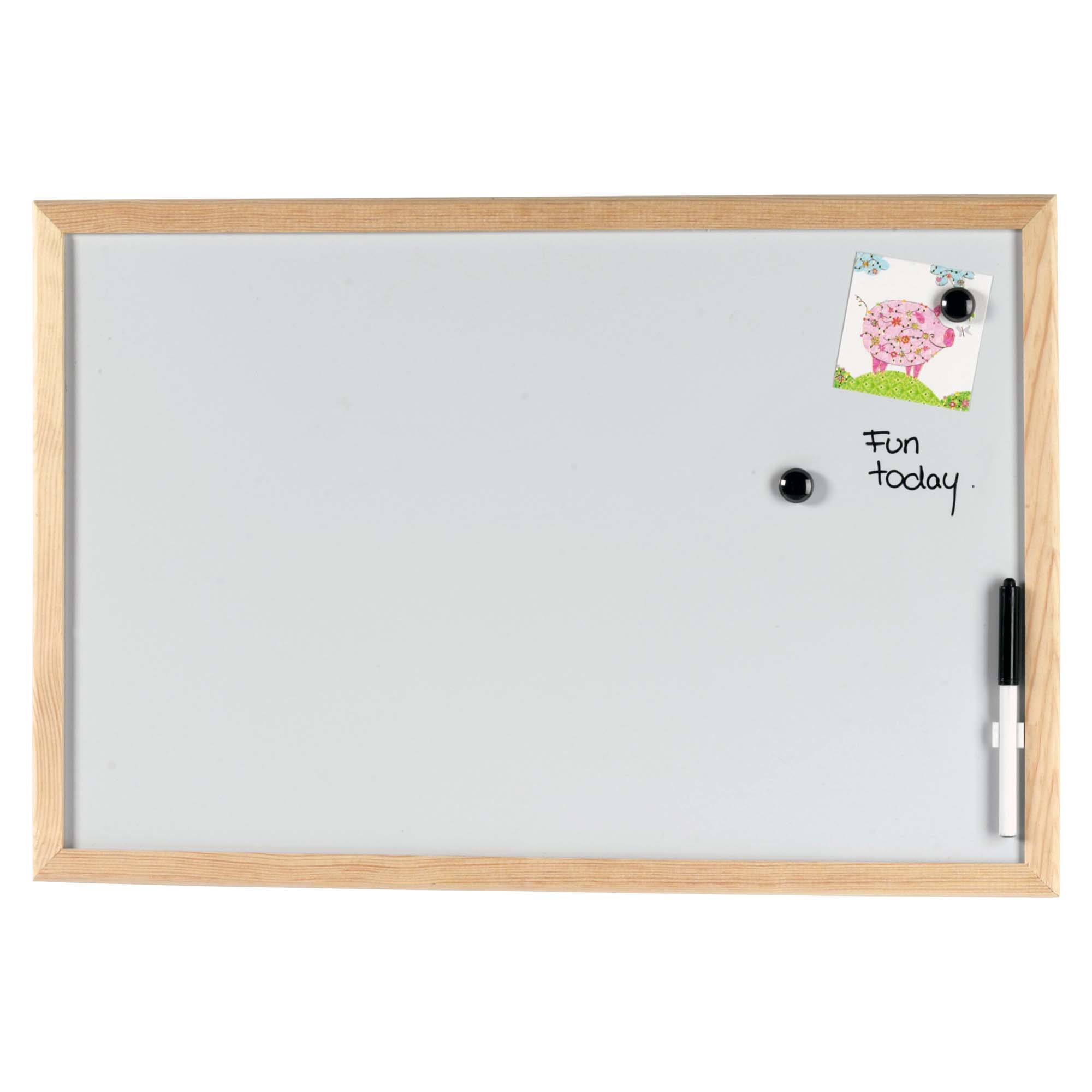 60   X   40   Cm    Whiteboard   Med   Træramme