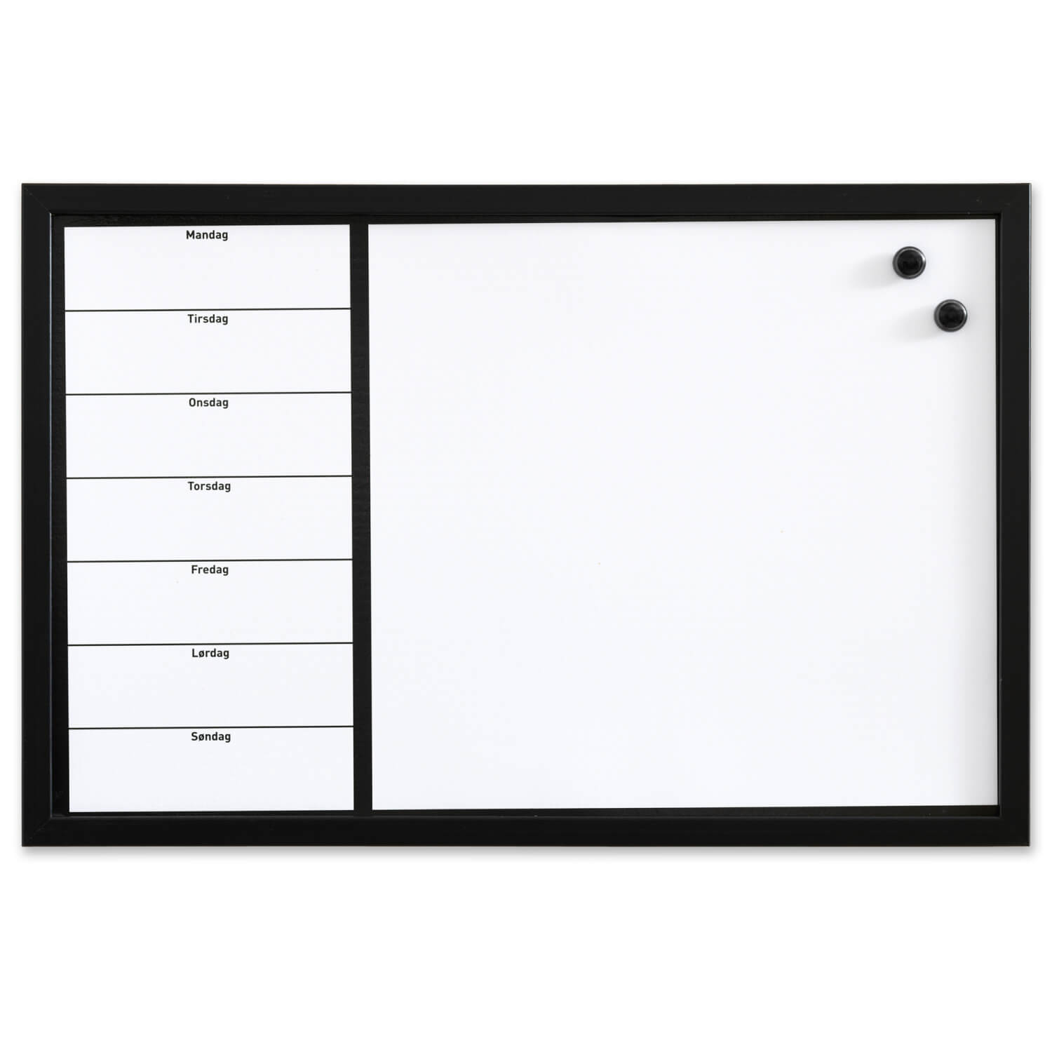 60   X   40   Cm    Whiteboard   Ugetavle   Dansk