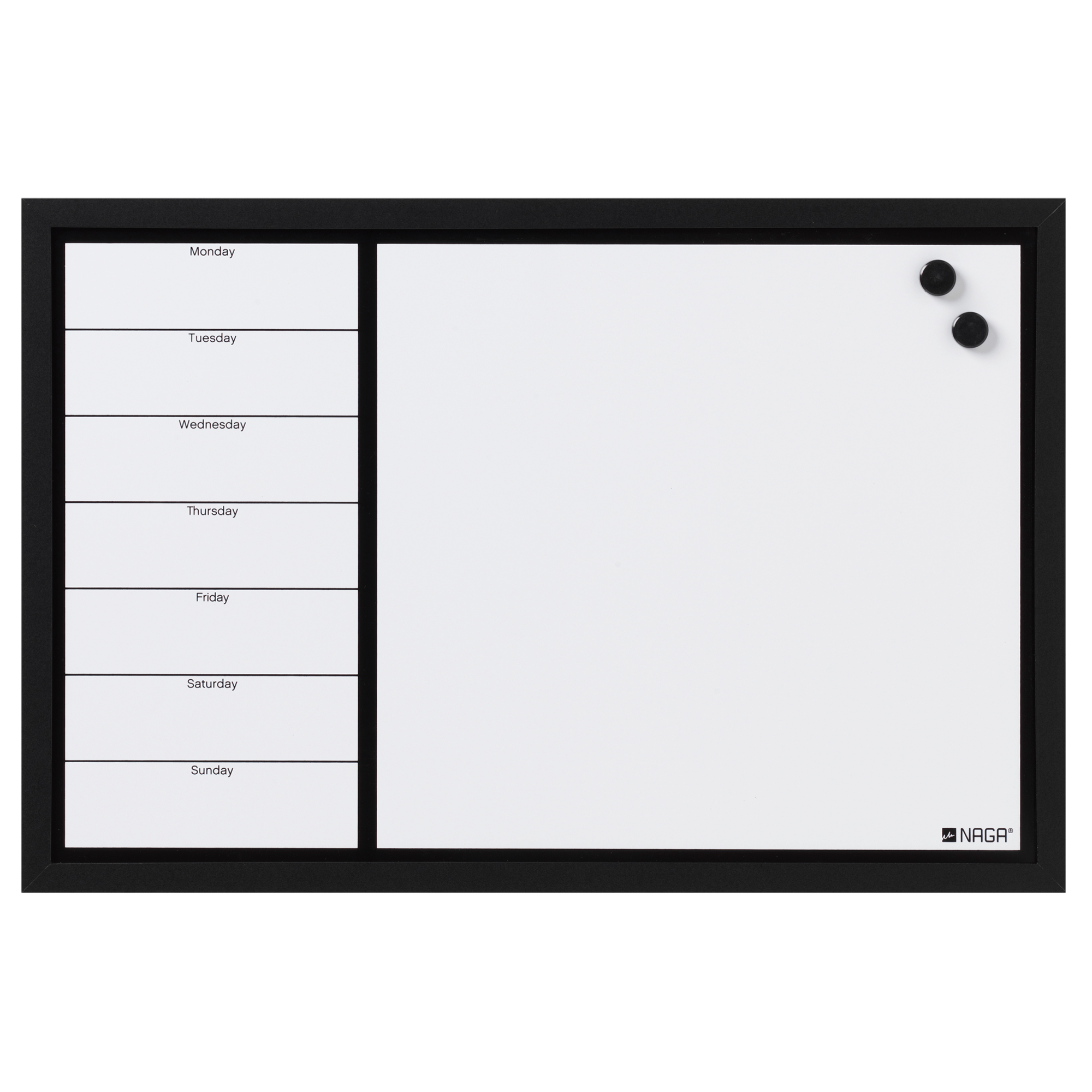 60   X   40   Cm    Whiteboard   Ugetavle   Engelsk