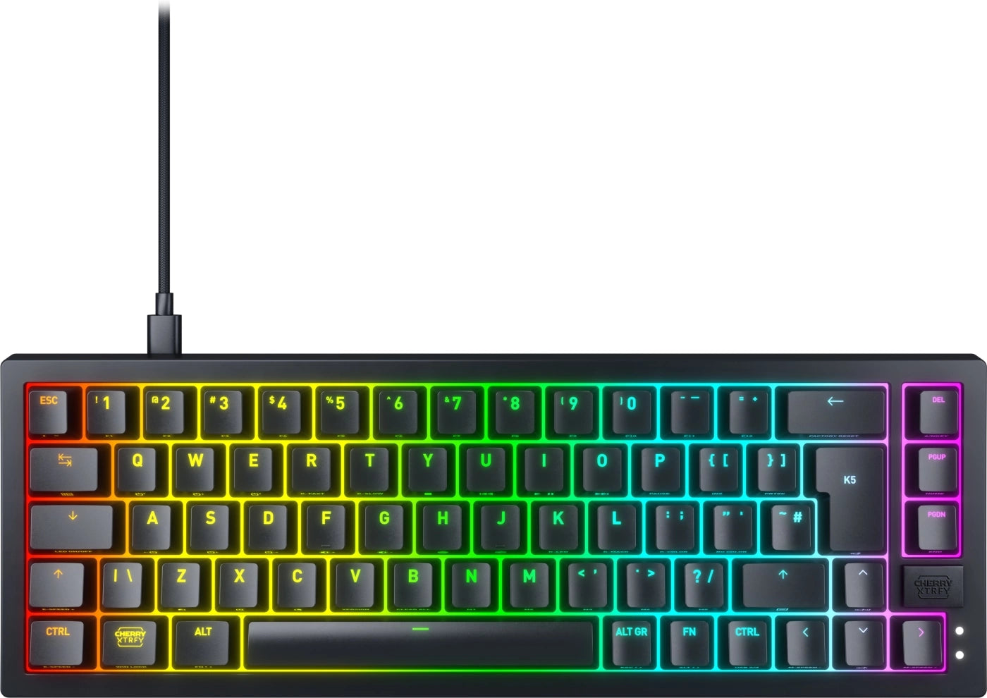 Xtrfy   K5v2   Rgb    Compact   Mekanisk   Tastatur    65    Sort    Nordic   Geekd   Dk