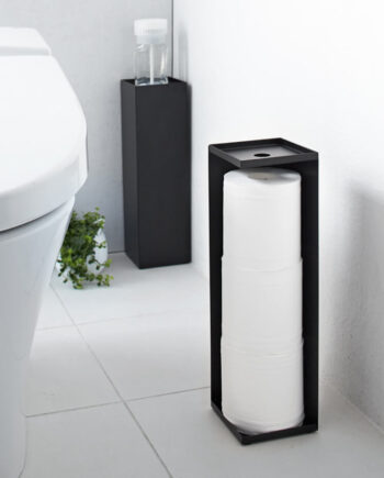 Yamazaki   Toiletrulleholder   Til   Ekstra   Ruller    Sort