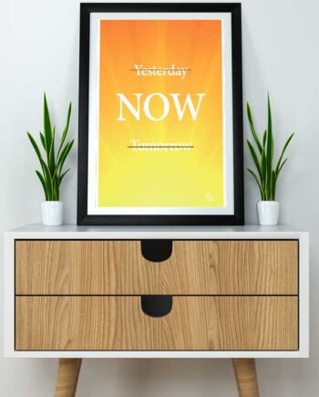 Yesterday    Now    Tomorrow - Plakat    Gul    21   X   29        A4    Kr    199  -