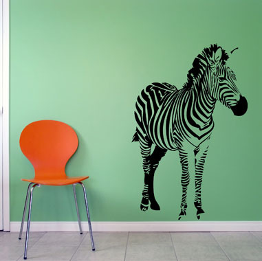 Zebra   Wallsticker   Af   Heidi   Holm   Pedersen    66x100   Cm
