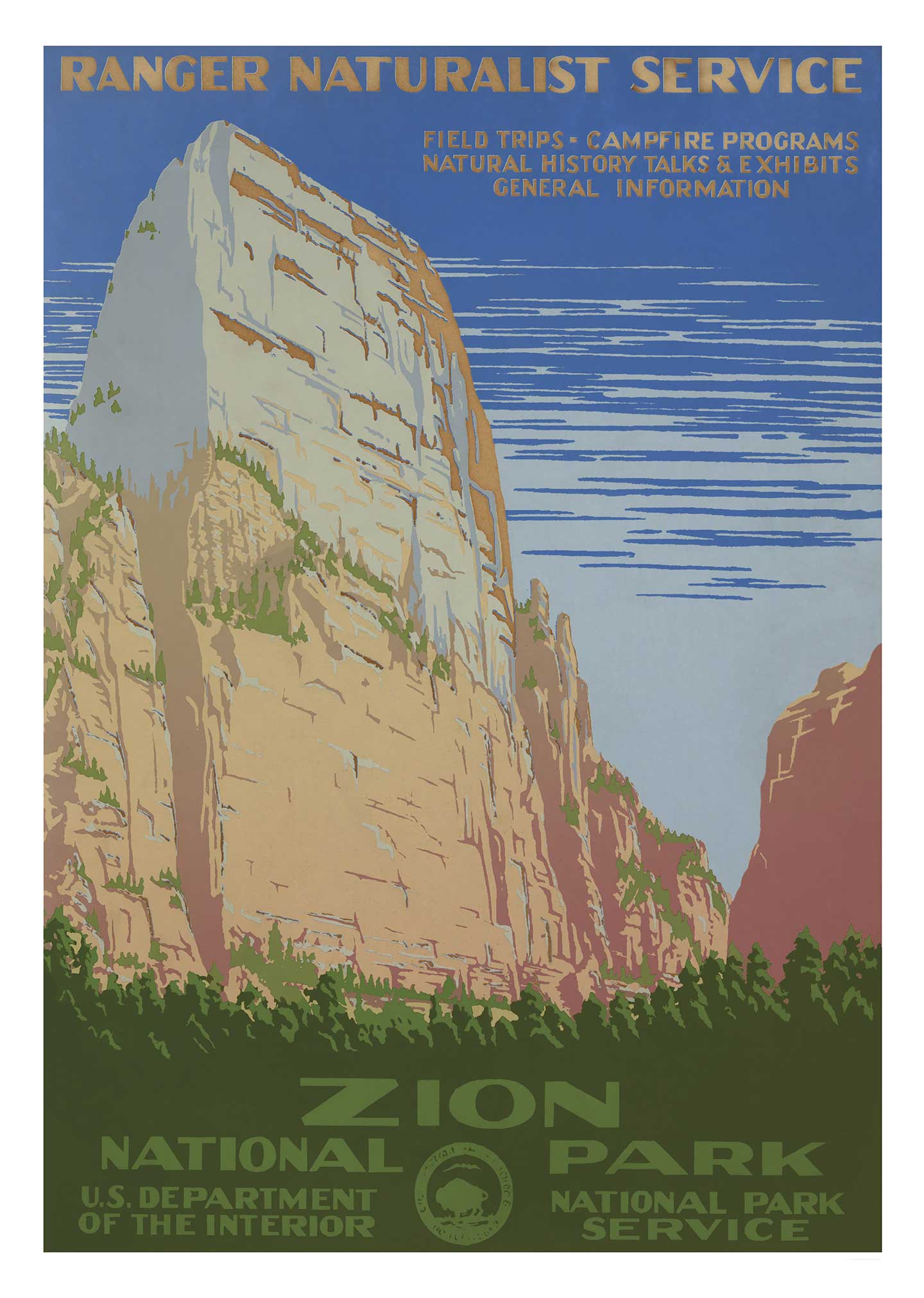 Zion   National   Park   Af   Vintage   Vista   Designs
