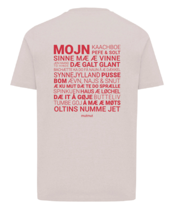 æ   Sproch   Lyserød   T - Shirt   Med   Rødt   Tryk   S