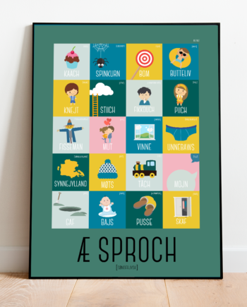 æ   Sproch   Plakat   Grøn