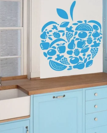 æble   Lavet   Af   Frugt   Wallsticker